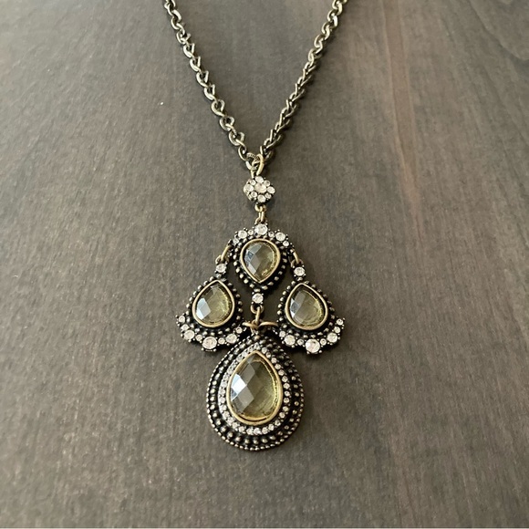 J Crew Cabochon Beaded Bling Long Necklaces Bundle Set of 3 E - Picture 5 of 12